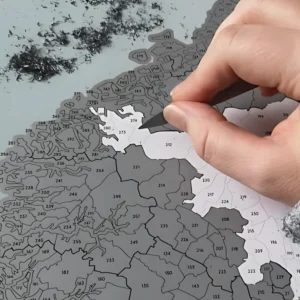 Skrapekartet Norge - Close up 2025